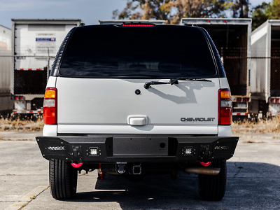 Vijay For 2000-2006 Chevy Tahoe Steel Rear Bumper With LED