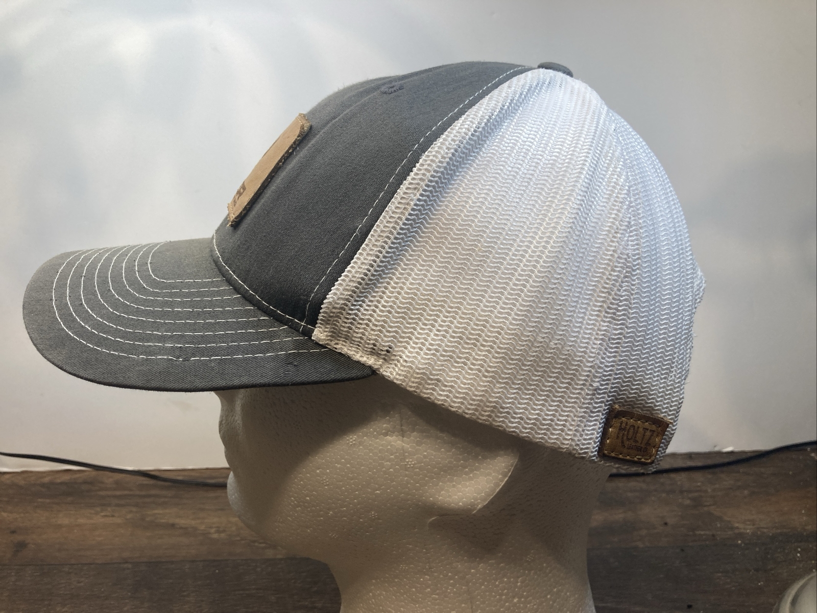 Tiger Contracting leather patch snapback hat cap … - image 8