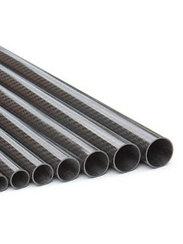 1-2 Tubo Tubo 3K Fibra di Carbonio X 500mm OD 5mm 6mm 7mm 8mm 9mm 10mm