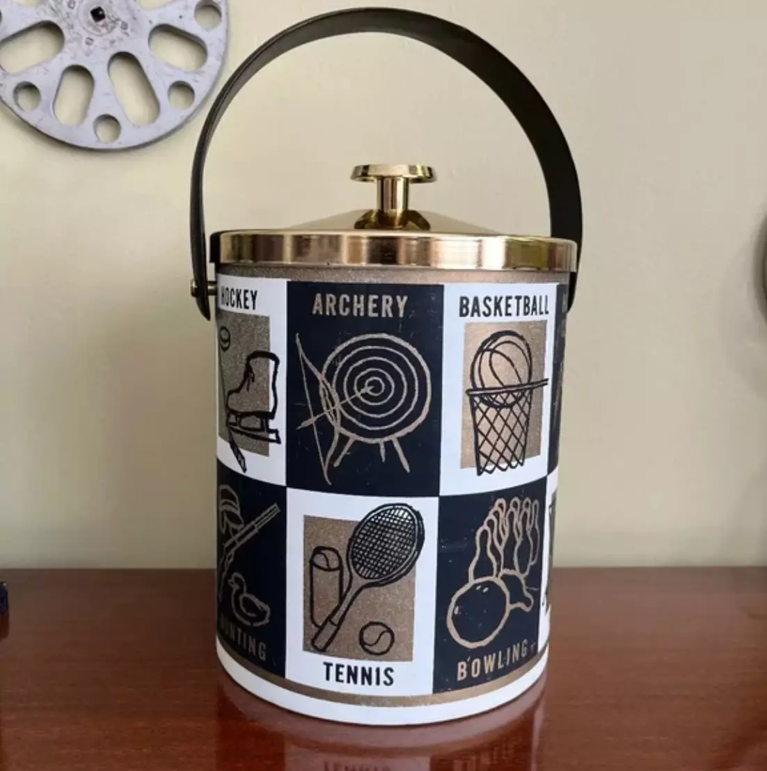 Vintage retro sale ice bucket