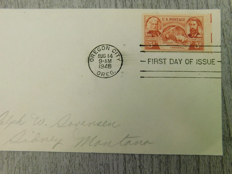 First Day Of Issue Organ Territory Centennial 1948 Vintage Stamp Envelope Cover - Image 2 of 4