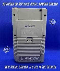 *RESTORED BACKLIT COLOR* ORIGINAL NINTENDO GAME BOY DMG-01 IPS 11% LARGER SCREEN