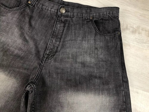 PJ Mark Jean Shorts Faded Black Denim Vintage Y2K 100% Cotton Men 44 (Actual 42) - Picture 7 of 22