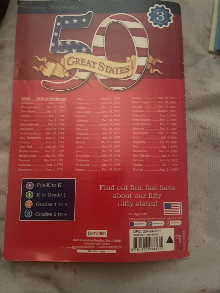 Dalmatian Press 50 Great States Fast-Fact Book 9781453064870 ...