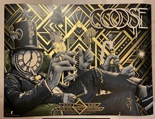 Goose New Years Eve Austin TX GOLD FOIL  LE Poster  Darin Shock  S/N  Of ONLY 30