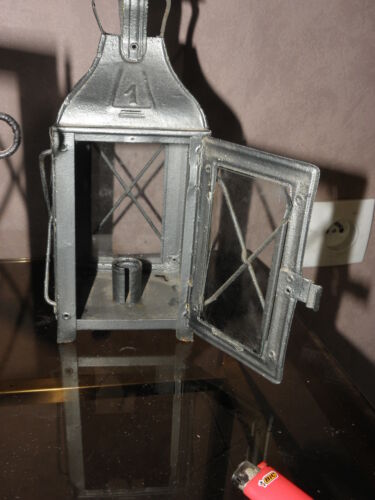Antique 2 Lantern Candle HOLDER BARN Lighting Lamp Vintage Primitive light old - Picture 4 of 8