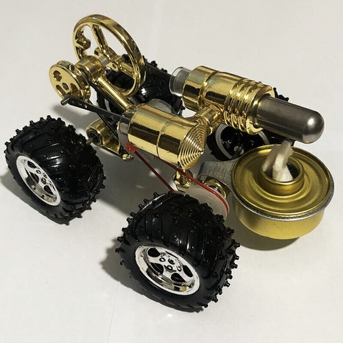 Mini Metal Hot Air Stirling Engine Motor Flywheel Generator Model Toy DIY YL - Picture 5 of 7