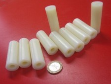 Nylon 66 Spacer, Natural, NO.5/16" Screw, 3/4" OD x .315" ID x 2 1/4" Lg., 10 pc