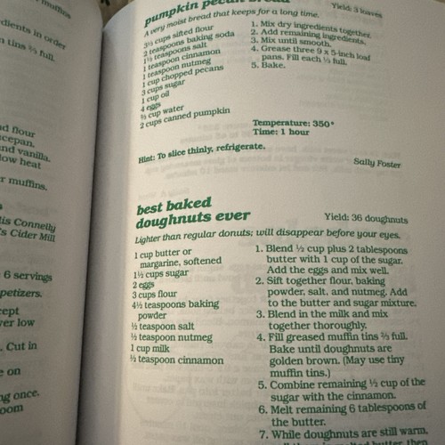 Applehood & Motherpie Upstate NY Farmhouse Country Community Vtg Cookbook Recipe - Picture 6 of 9