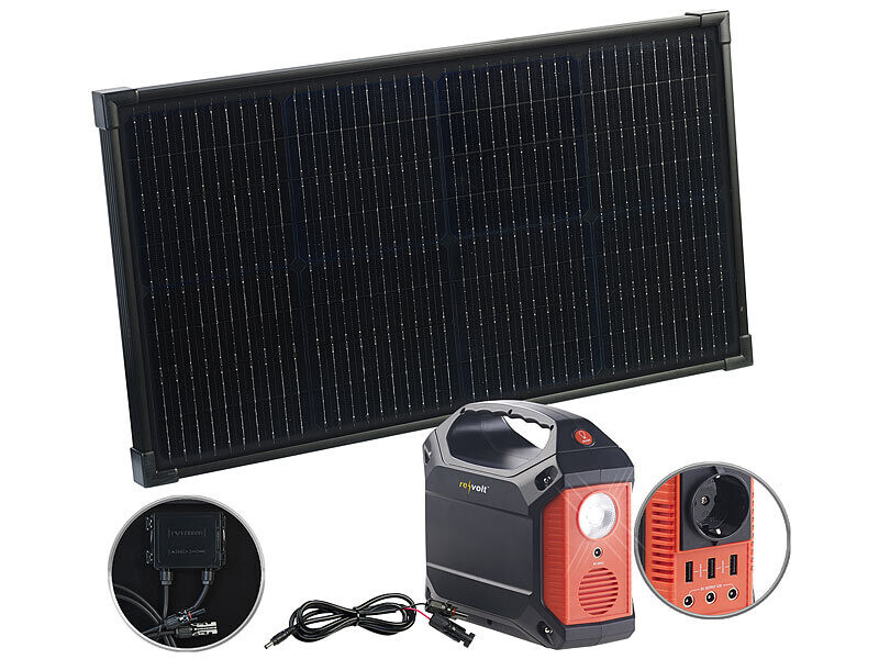 Batterie nomade Revolt HSG-420 avec capteur solaire 60W pour vos voyages en van et bivouacs