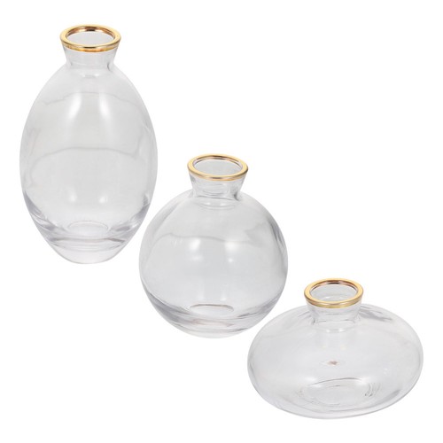 3 Pcs Glass Vase Set Floral Arrangements Holder Aesthetic Flower - 第 11/12 張圖片