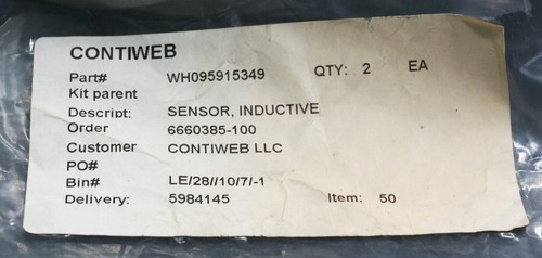Baumer IWRM 18U9501/P/0500 Inductive Proximity Sensor Contiweb WH.09591534 NEW - Picture 3 of 10