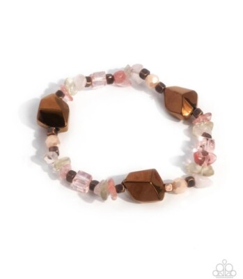 Paparazzi Eclectic Ease Copper Stretch Bracelet