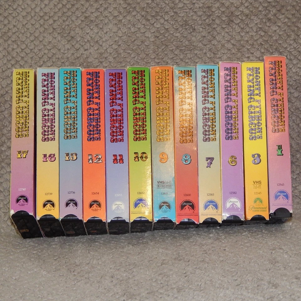 Monty Python's Flying Circus VHS 1 3 6 7 8 9 10 11 12 13 16 17 Set Lot - Image 3 of 4