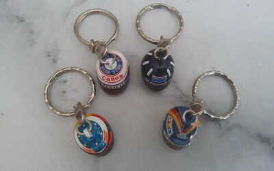 Porte-clés Casque F1 Minichamps 1/12 - Pilote Frentzen, Williams, Bleu, état Neuf