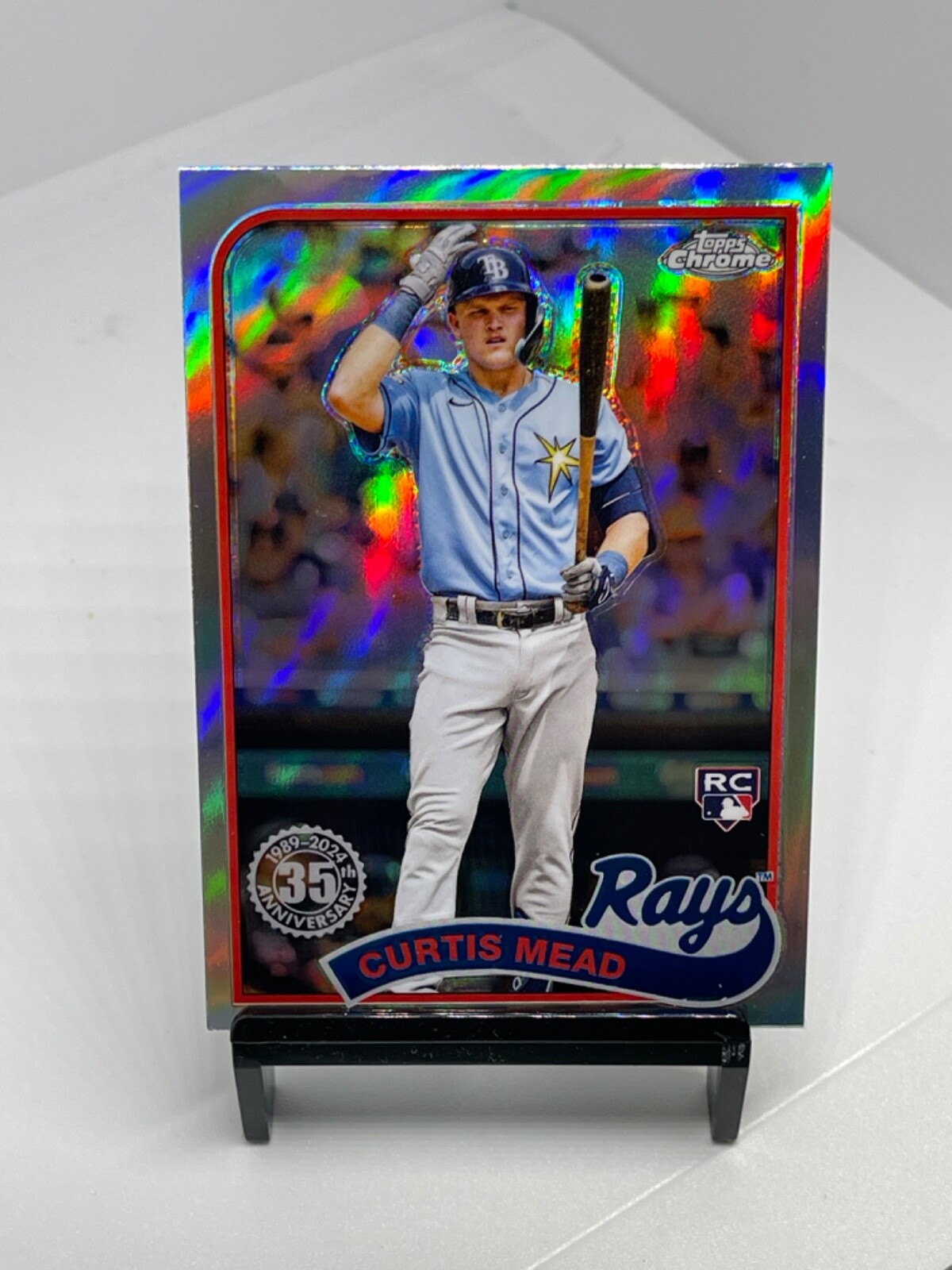 2024 Topps Chrome - 1989 Topps Baseball #89CB-20 Curtis Mead (RC) RAYS