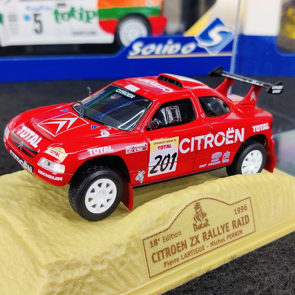 AUTO NOREV PARIS DAKAR CITROEN ZX RALLYE RAID 1996 #201 LARTIGUE/PERIN 1:43 - Immagine 4 di 4