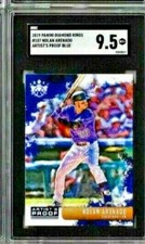 2019 Panini Diamond Kings Nolan Arenado Artist's Proof Blue SGC 9.5