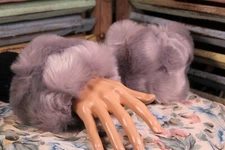 Faux Fur Arm Cuffs Hand Muffs Warm and Cozy Instant Glamour Fashion Accessory