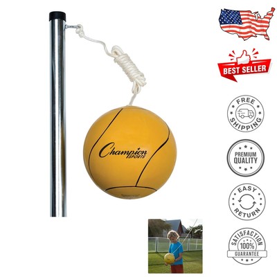 Adjustable Height Portable Tetherball Set - Fun for Kids & Family Gatherings