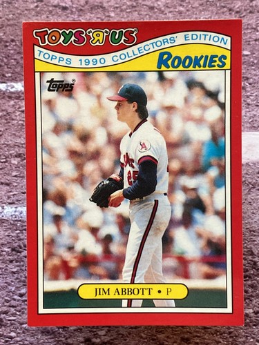 1990 Topps Toys R Us Rookies Jim Abbott #1 California Angels