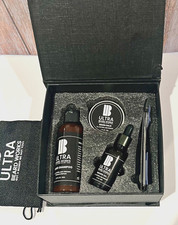 Ultra Beard Works Travel Beard Conditioner Kit w/Beard Oil, Balm, Shampoo, Razor
