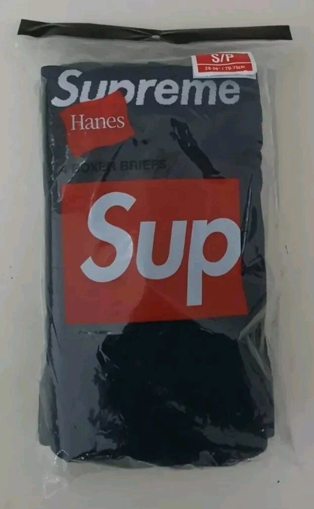FW24 Supreme Hanes boxer briefs (4pack)Size S Small Black Underwear