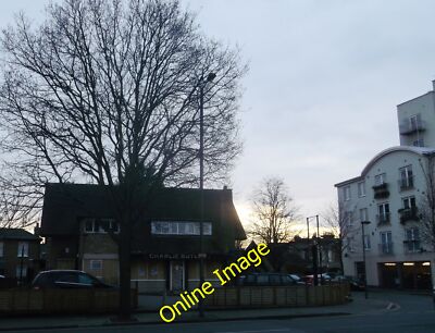 Photo 6x4 The sun sets on Charlie Butler Public House, Mortlake Barnes Th c2013