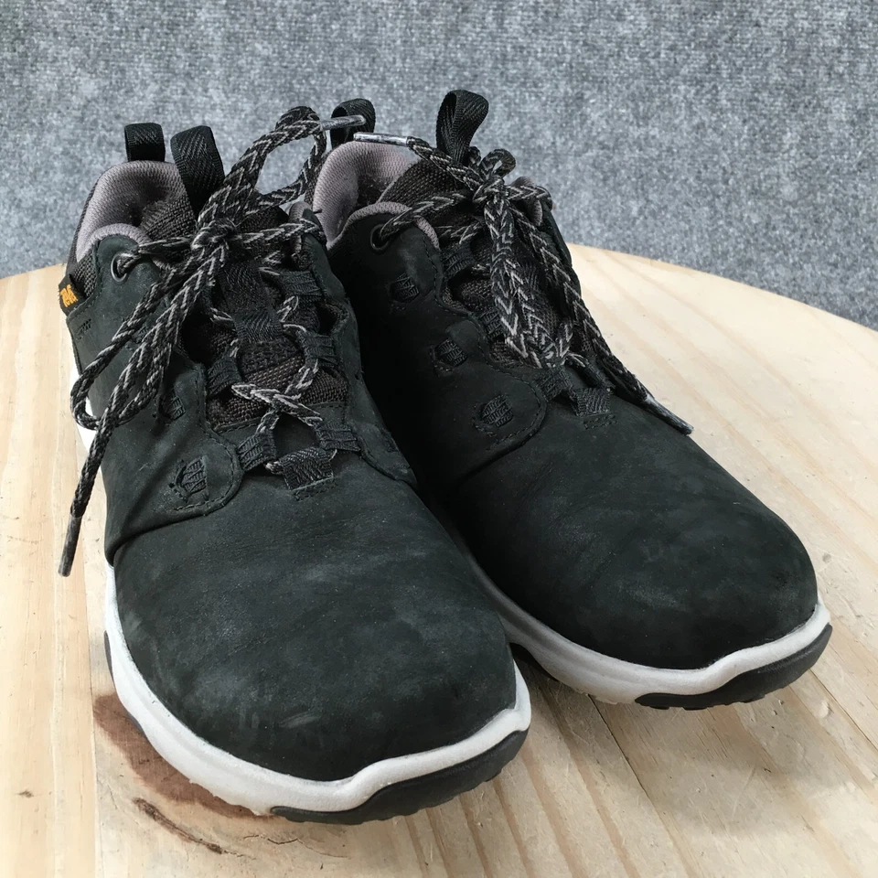 Teva Zapatos Mujer 7 Arrowood 2 Tenis Impermeables 1093969 Cuero Negro Con Cordones Foto 3 de 4