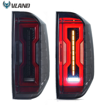 Left Driver Side Smoked LED Tail Lights For TOYOTA Tundra 2014-2020 Rear Lamps
