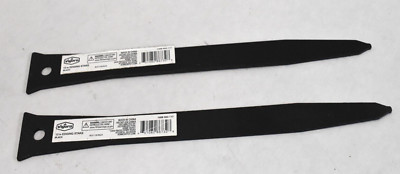 Vigoro Landscaping Edging Stake Metal Black 12'' 1005-503-117 Lot of 2 Steel