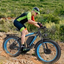 2000W Dual Motor KETELES 35MPH Dirt E-Bike 26" 48V/23Ah Electric Bike for adult