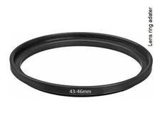 Bower 43mm-46mm Step-up Metal Ring Adapter 43-46mm Silver 