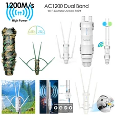 4G LTE Outdoor WiFi Router, Dual Band AC1200, IP67, PoE, 4x7dBi Antennas