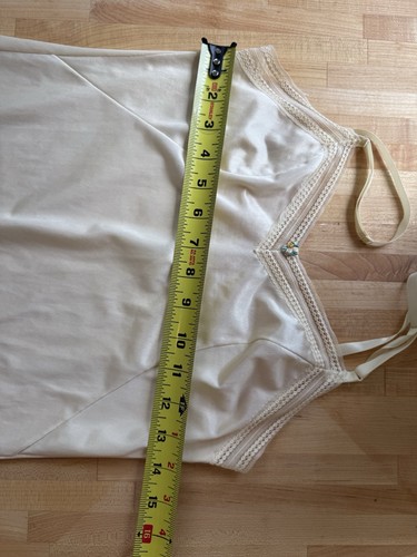 Vintage Ivory Slip Dress Nightgown - Picture 10 of 12