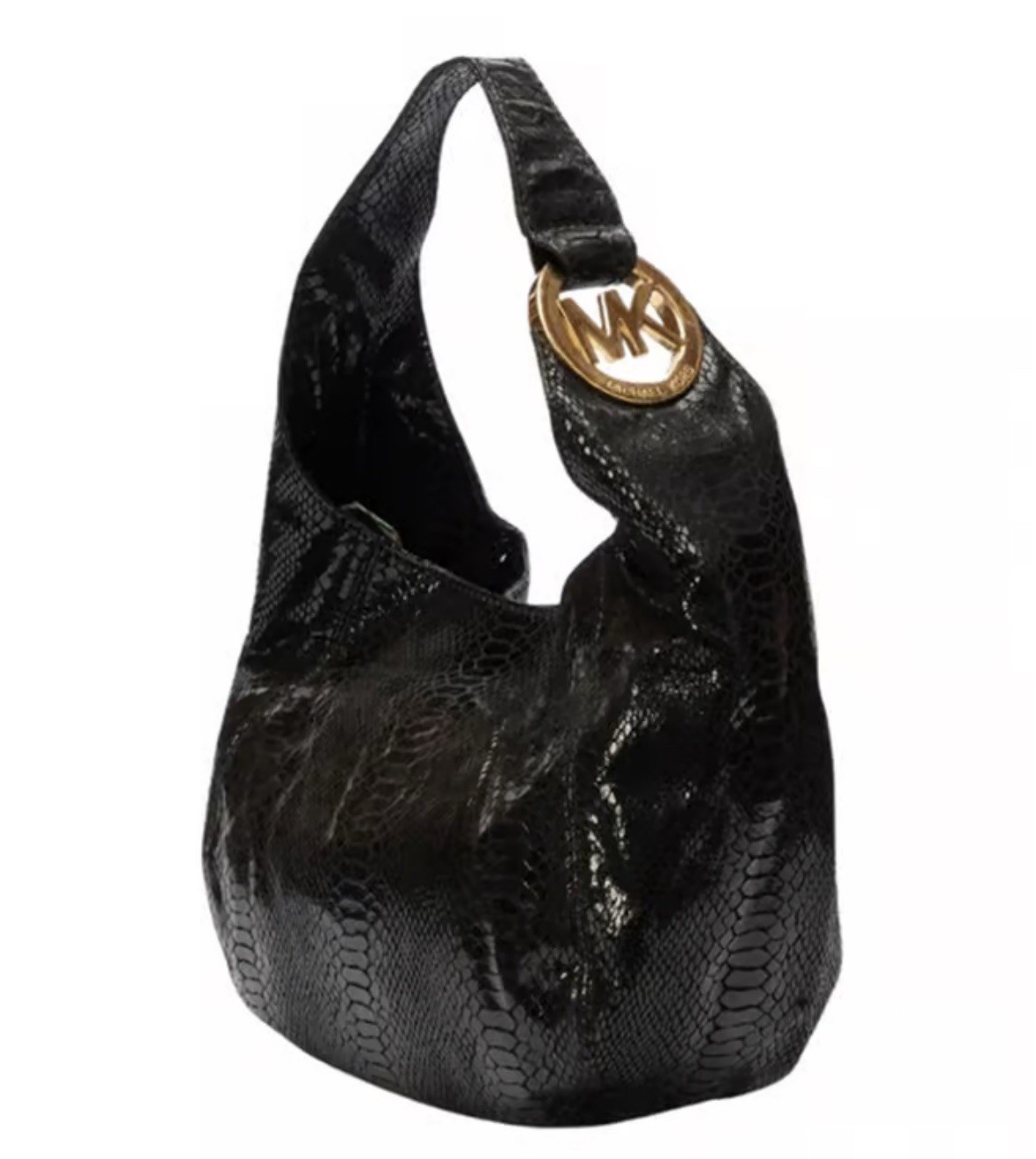 Michael Kors Fulton Black Python Snakeskin Emboss… - image 13