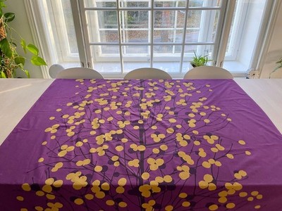 Purple Marimekko Lumimarja Fabric Tablecloth or Curtain | eBay