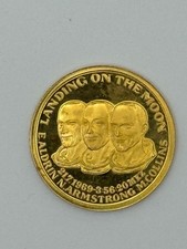 1969  Proof Gold Medal. Moon Landing of Apollo 11