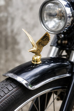 Vintage mascot fender ornament Eagle brass hood bonnet fender shield ornament