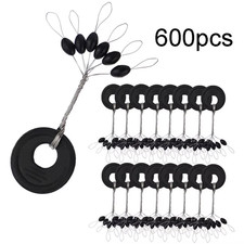Ackibbik 600 Pezzi Bobber Da Pesca Stop Bobber Stop Bobber in Gomma per Lenza Sl