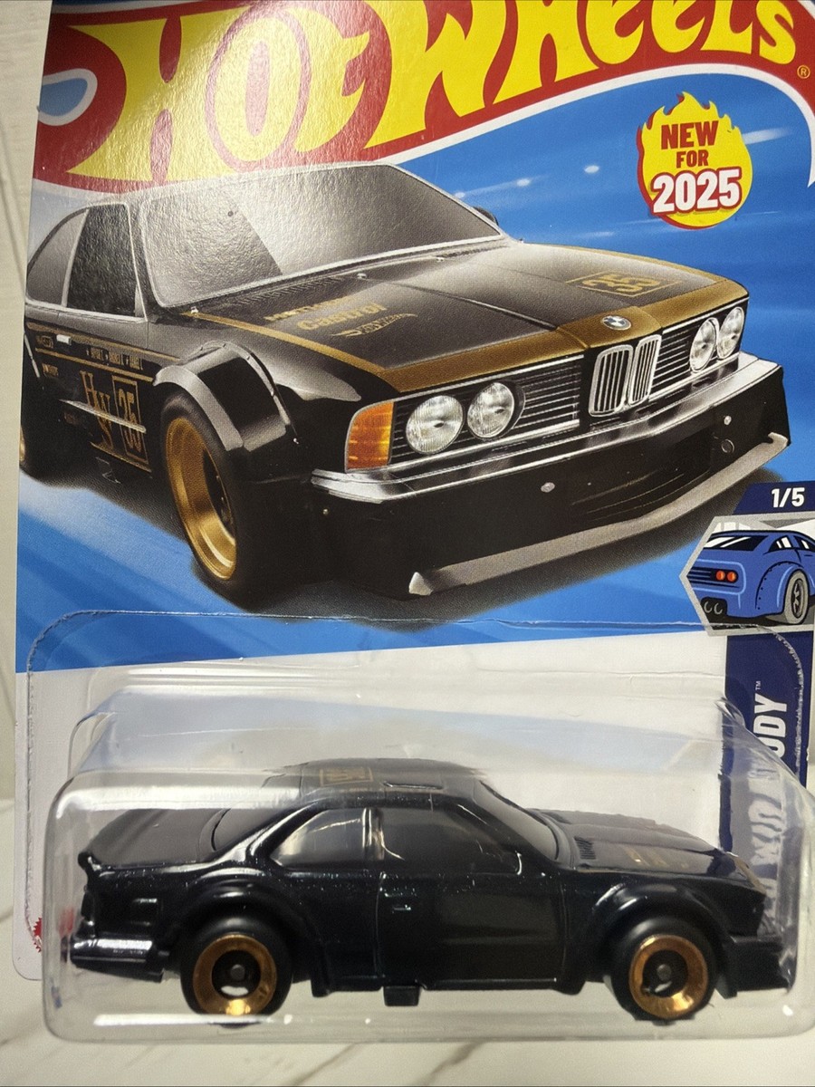 Hot Wheels 2025 Black And Gold BMW 635 CSi Wild Widebody Paint