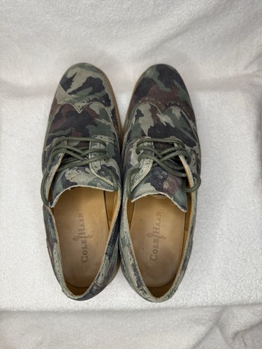Cole Haan Lunargrand Herren Größe 10 M Wald Tarnmuster Budapester Oxford Schuhe C12516 - Bild 6 von 7