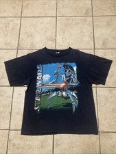 Vintage Star Wars Shirt Medium Black 90s Phantom Menace Droid Sci Fi Movie Promo