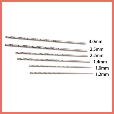 MARKENLOS Spiralbohrer Metallbohrer extra lang DIN 1869 HSS-G 1,0 - 3,0 mm lange Bohrer