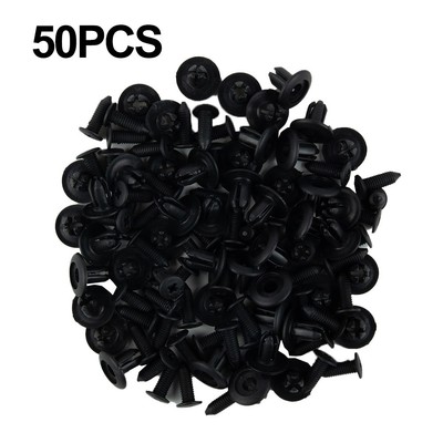 50Stk 8mm Auto Verkleidung Sto?stange Befestigungsclip Spreiznieten Clips Satz