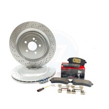 FOR MERCEDES AMG GT 43 2018- REAR BRAKE DISCS BREMBO PADS SENSOR 360mm