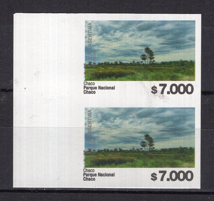 ARGENTINA, CAT GJ # 4522, PAIR IMPERFORATED, MNH