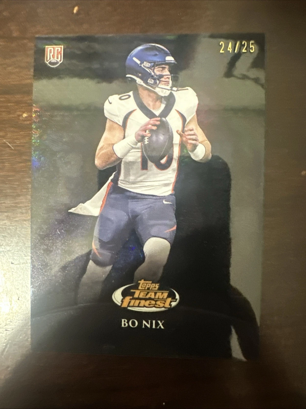 Bo Nix Topps Finest Team Finest #TF8 Black Refractor