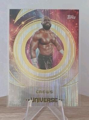 Apollo Crews WWE Topps Universe 2025 Base Flare Variation #77 SmackDown