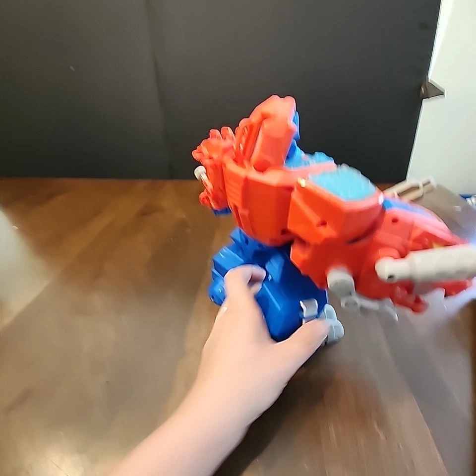 Playskool Heroes TRANSFORMERS Rescue Bots - 9” OPTIMUS PRIMAL Prime T-Rex ROBOT - Image 4 of 4